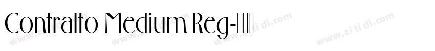 Contralto Medium Reg字体转换